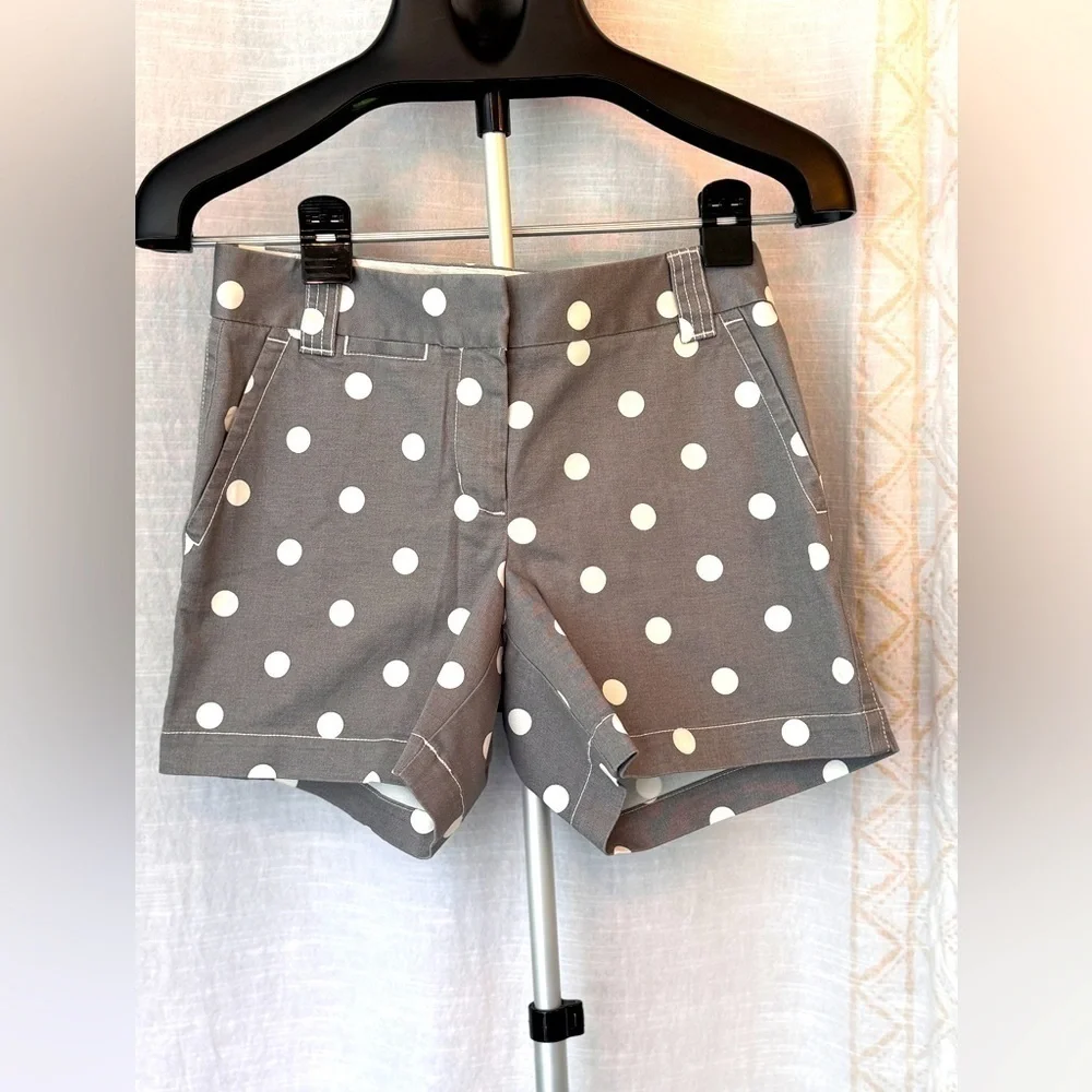 J. Crew Polkadot Stretch Shorts, Size 2
